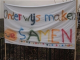 Actie tegen bezuinigingen onderwijs