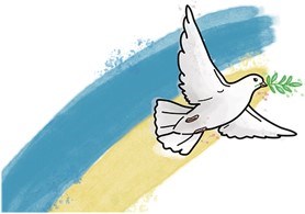 duif vlag Oekraïne