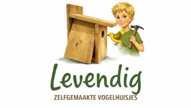 Levendig zelfgemaakte vogelhuisjes voor de Nierstichting